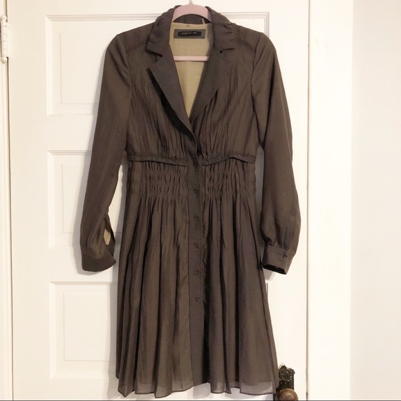 Elie Tahari Olive Green Dress EUC - XS - Picture 1 of 5